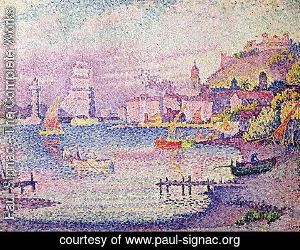 Paul Signac - Leaving the Port of Saint-Tropez, 1902