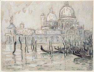 Paul Signac - Venice or, The Gondolas, 1908