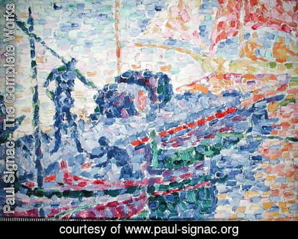 Paul Signac - The Port of St. Tropez, c.1901 (detail)