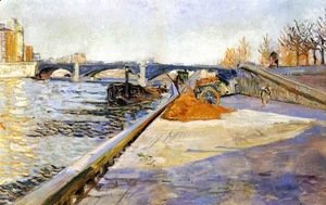 Paul Signac - Paris, Quai de la Tournelle, 1886