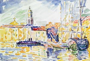 Paul Signac - The Harbour at St. Tropez, c.1905