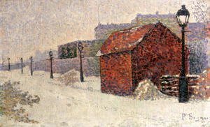 Paul Signac - Snow, Butte Montmartre, 1887