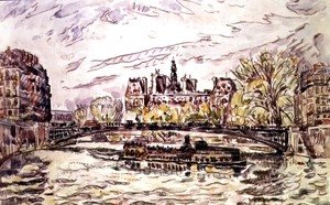 Paul Signac - Pont Louis-Phillipe, Paris, 1928