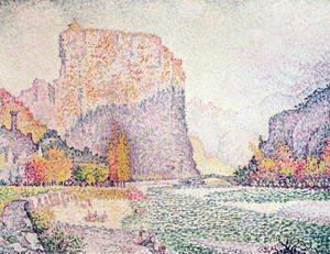 Paul Signac - The Cliffs at Castellane, 1902