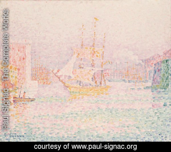 Paul Signac - The Harbour at  Marseille