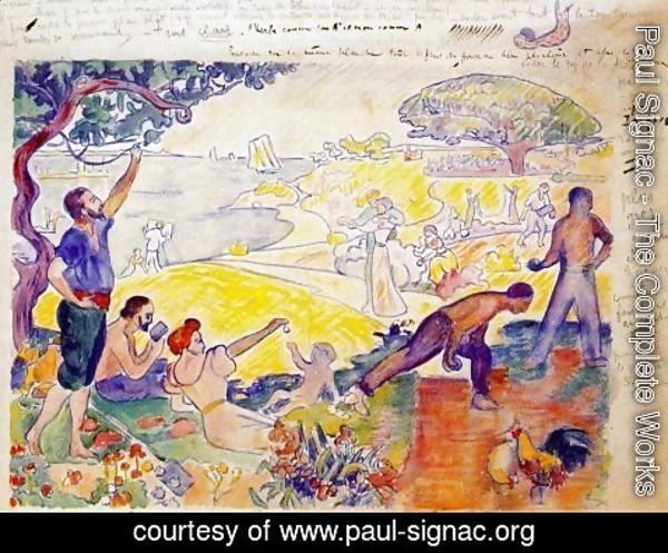 Paul Signac - At the time outline for harmony