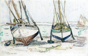 Paul Signac - Fishing boats, Lomalo