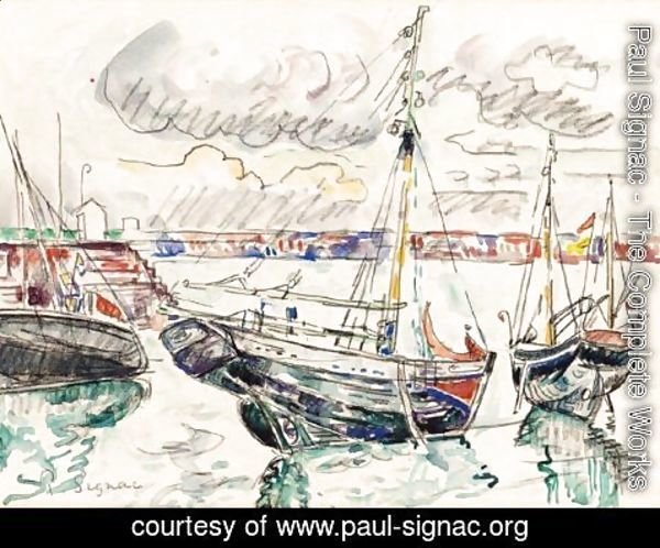 Paul Signac - Barques Au Port