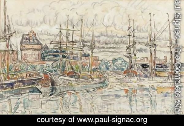 Paul Signac - Scene De Port, Saint-Malo