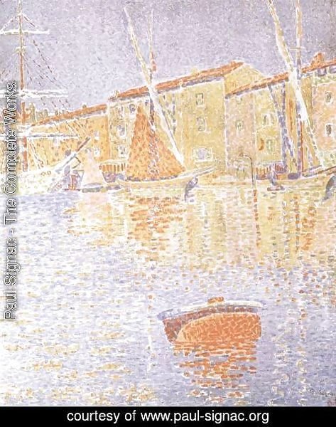 Paul Signac - Saint-Tropez, the Harbour