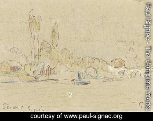 Paul Signac - The Seine near Sevres