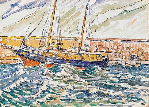 Bateau de paeche au port