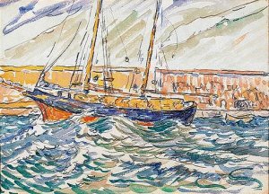 Bateau de paeche au port