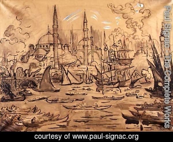 Paul Signac - Haghia Sophia, Istanbul