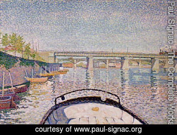 Paul Signac - The Bridge at Asnieres, 1888