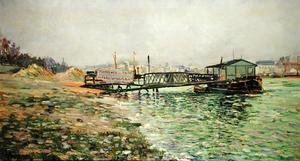 Paul Signac - The Seine at Quai St. Bernard, c.1886