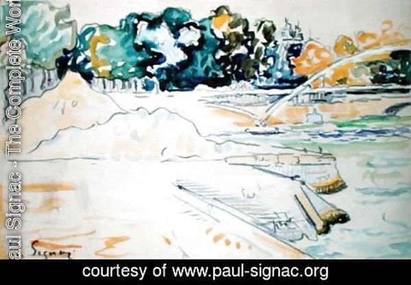 Paul Signac - The Seine at Paris