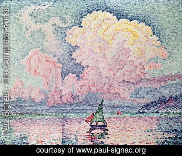 Paul Signac - Antibes, the Pink Cloud, 1916