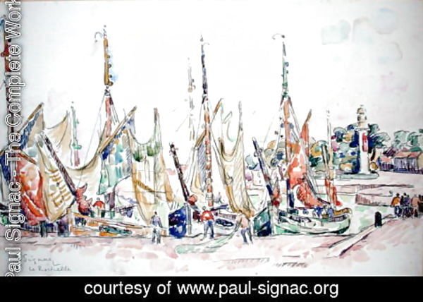 Paul Signac - La Rochelle: Boats