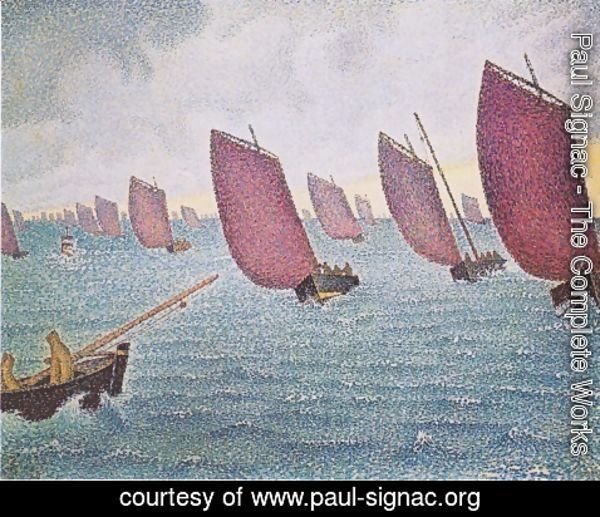 Paul Signac - Breeze, Concarneau, 1891