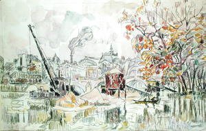 Paul Signac - Paris - Floods, 1924