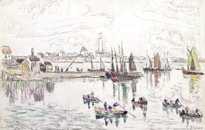 Paul Signac - The Port of Lomalo, Brittany, 1922
