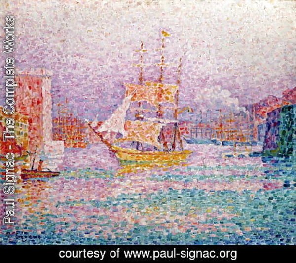 Paul Signac - Harbour at Marseilles, c.1906