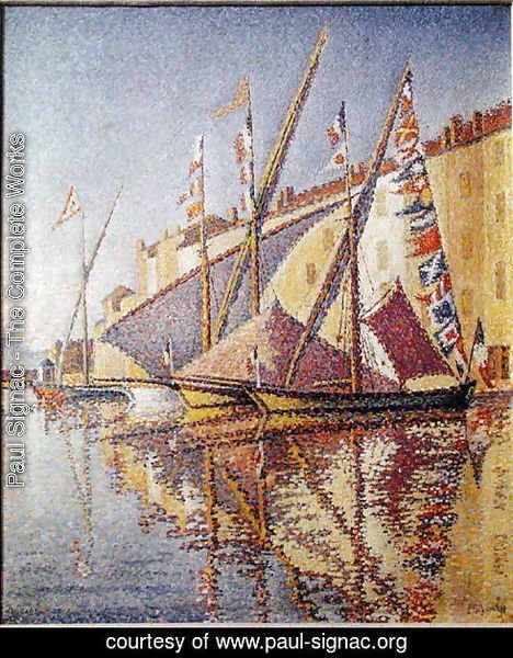 Sailing Boats in St. Tropez Harbour, 1893