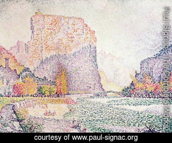 Paul Signac - The Cliffs at Castellane, 1902