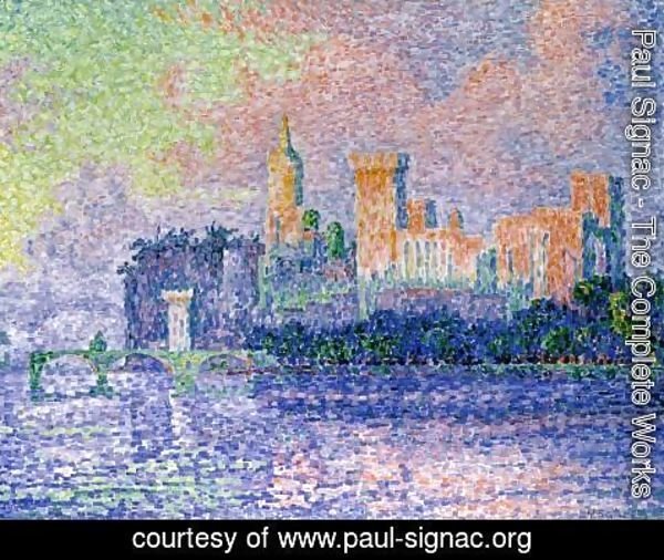 Paul Signac - The Chateau des Papes