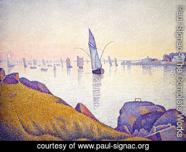 Paul Signac - Concarneau, Fishing Boats
