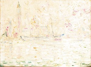 Paul Signac - Bateaux a Venise