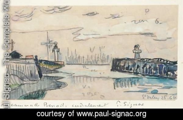 Paul Signac - Entree du port de Saint-Valery