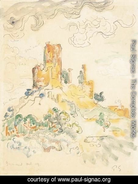 Paul Signac - Le chateau de Grimaud