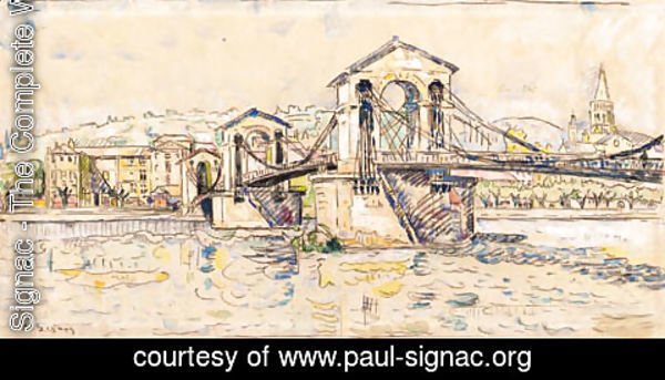 Paul Signac - Le Pont de Bourg Saint-Andeol