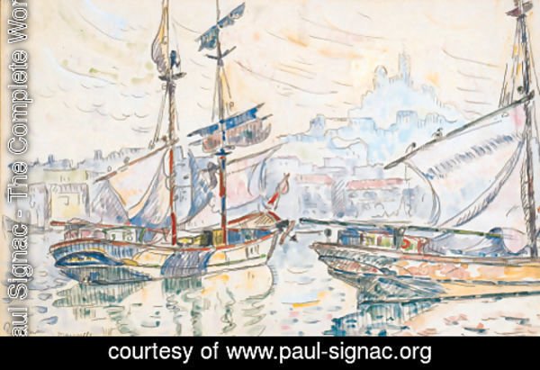 Paul Signac - Le port de Marseille