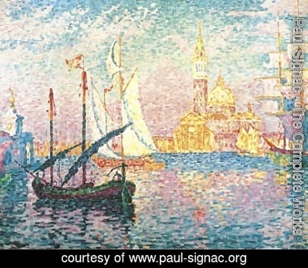 Paul Signac - Mouillage de la Giudecca, Venise