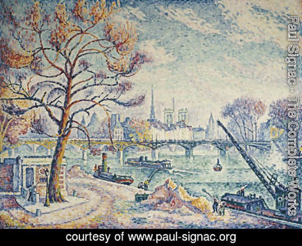 Paul Signac Pont des Arts (Paris) Painting Reproduction