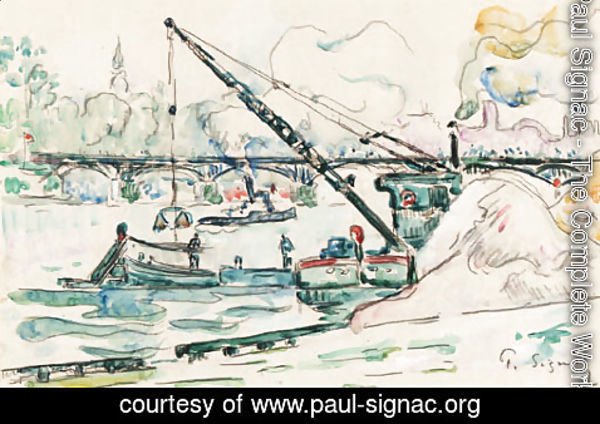 Paul Signac - Scene d'Harbour