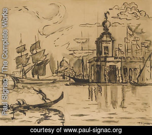 Paul Signac - Venise, la Douane de mer