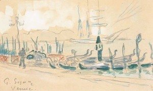 Paul Signac - Venise. Les Gondoles