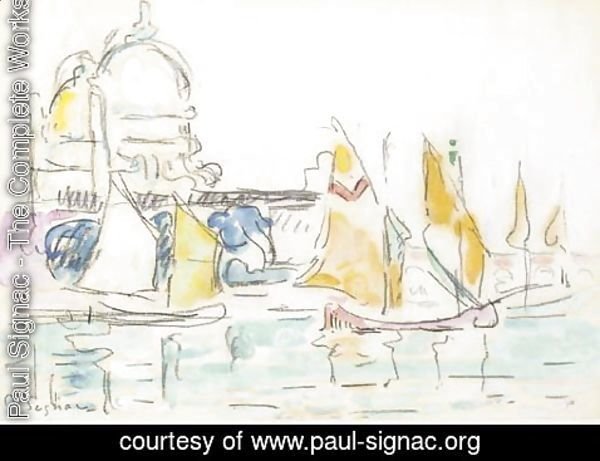 Paul Signac - Voiliers a Venise