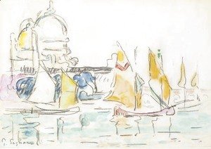 Paul Signac - Voiliers a Venise