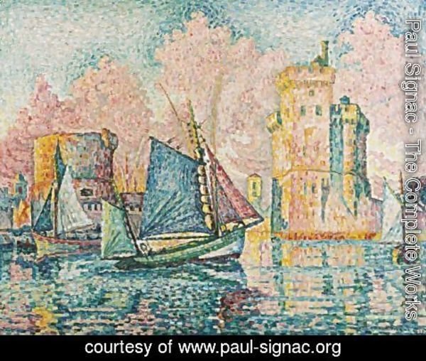 Paul Signac - Le Thonier Entrant A La Rochelle (Couchant)