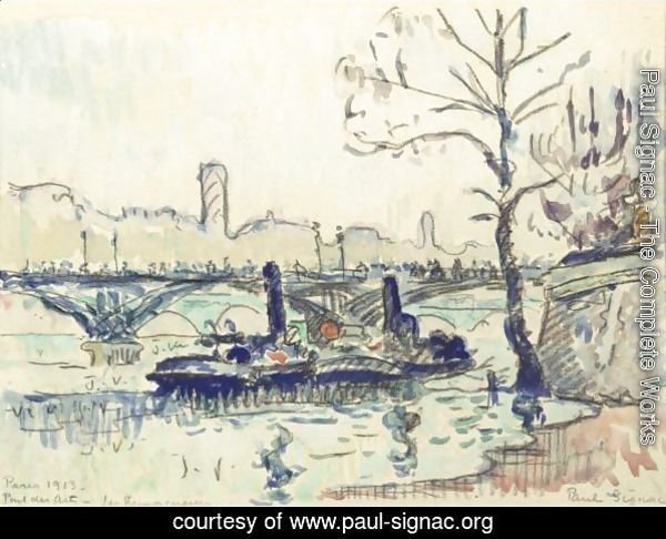 Paris, Pont Des Arts- Les Remoroqueurs