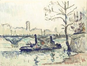 Paul Signac - Paris, Pont Des Arts- Les Remoroqueurs