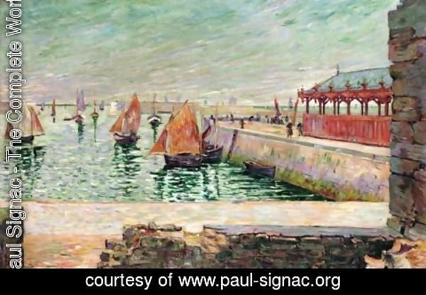 Paul Signac - Port-En-Bessin. La Halle Aux Poissons