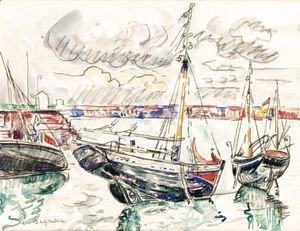 Paul Signac - Barques Au Port