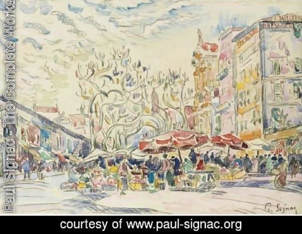 Paul Signac - Nice, Le Cours Saleya