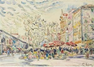 Paul Signac - Nice, Le Cours Saleya